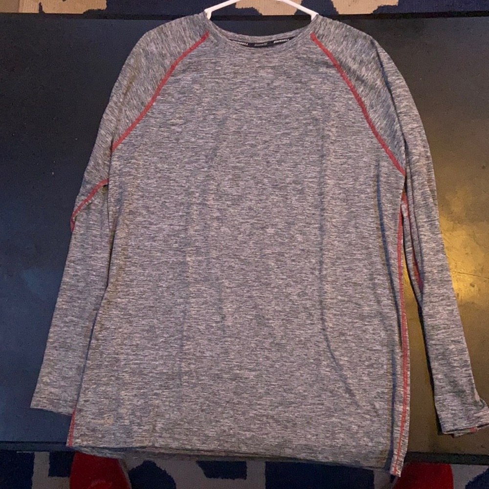 Gray long sleeve performance
